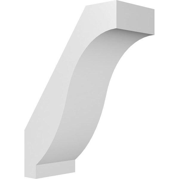 Ekena Millwork 5-in. W x 10-in. D x 14-in. H Baker Architectural Grade PVC Knee Brace BRCP05X10X14BKR - main